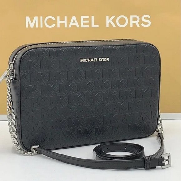 MICHAEL KORS LARGE EAST WEST CROSSBODY BLACK - Picture 4 of 16